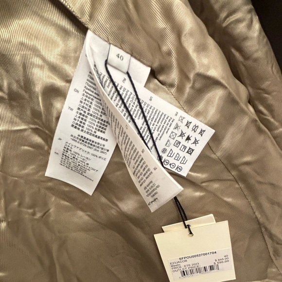 Sandro Classic Jacob Trench Coat NWT - Picture 7 of 8